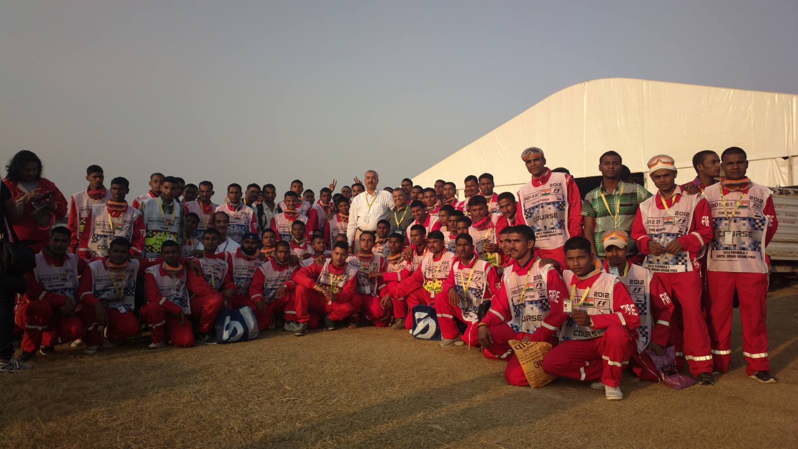 IFE fire safety team at Formula 1 India
